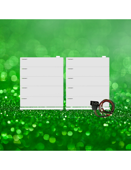 Baterii Pachet Kit 50 Kwh cu Baterii Growatt LiFePo4 AXE 5.0L-E1 5 kWh