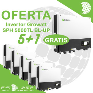 Ofertă Limitată: 5+1 Invertoare Growatt SPH 5000TL!