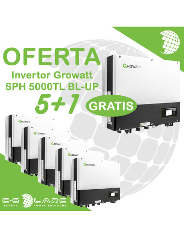 Ofertă Limitată: 5+1 Invertoare Growatt SPH 5000TL!