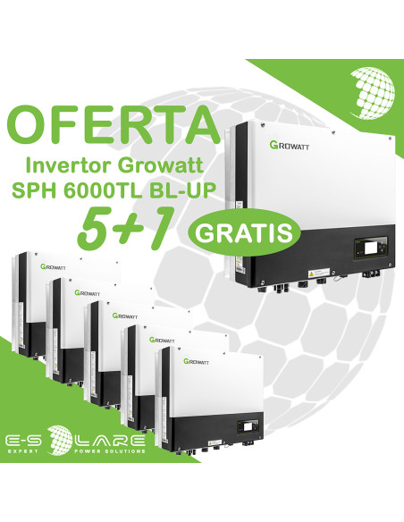 5 1 GRATIS: Invertoare Growatt SPH 6000TL BL-UP