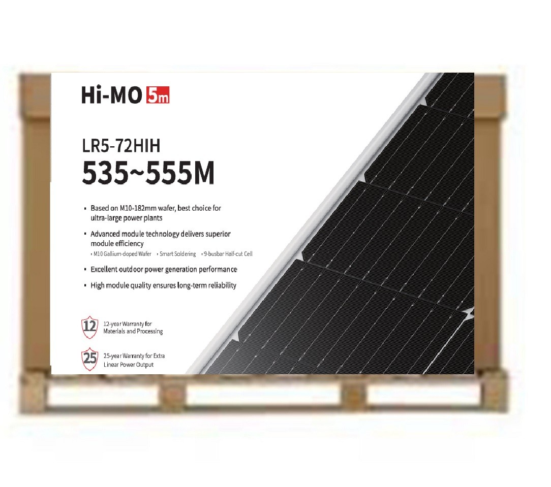 LONGI Solar Panel Mono LR5- 72HIH-550M / 31 buc / 0,28 euro/watt / Silver Frame