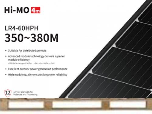 LONGI Solar Panel Mono LR4- 60HPH-380M / 30 buc / 0,2736 euro/watt / Black Frame 