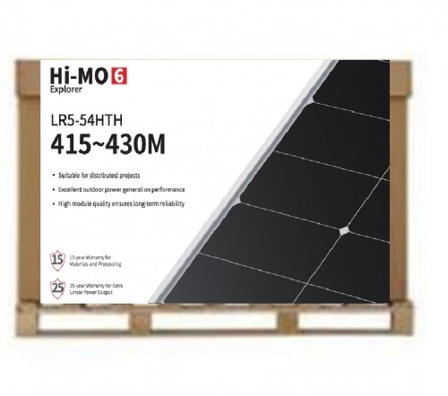 LONGI Solar Panel Mono LR5- 54HTH-425M / 36 buc / 0,1953 euro/watt / Black Frame
